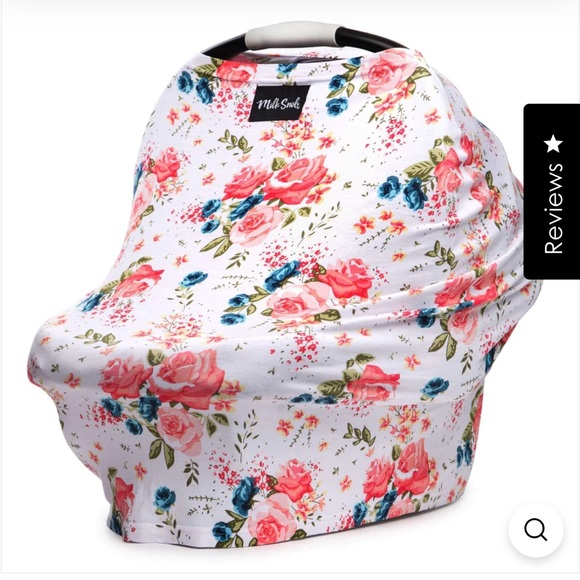 NWOT Milk Snob 5-in-1 Breastfeeding and Car Seat Cover - French Floral - Picture 4 of 6